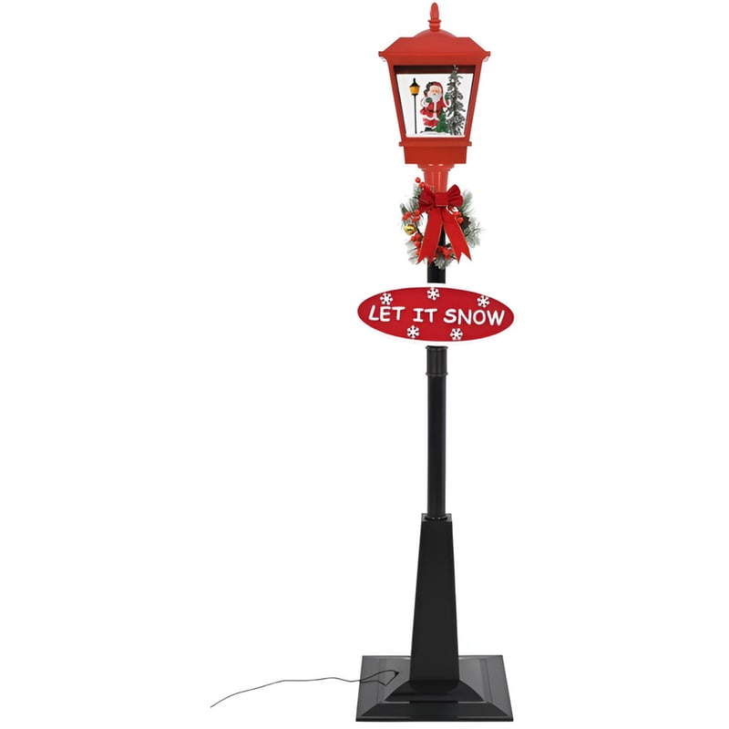 Χριστουγεννιάτικο Φαναράκι σε Στύλο VidaXL 19 LED 180cm - Κόκκινο