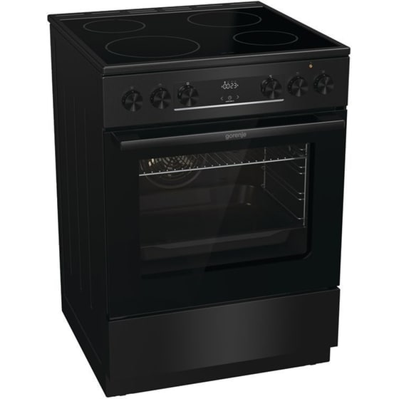 GORENJE GEC6C40BG 71 Lt Μαύρο Ηλεκτρική Κουζίνα Κεραμική image 1