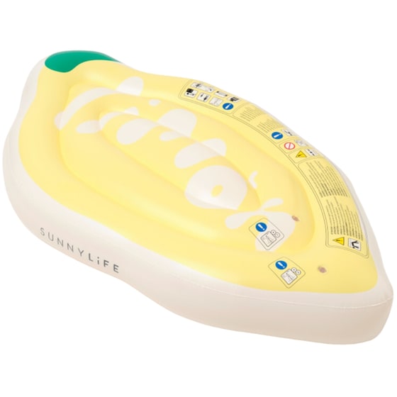 Στρώμα Θαλάσσης SunnyLife Luxe Lie-On Float Λεμόνι - Κίτρινο image 0