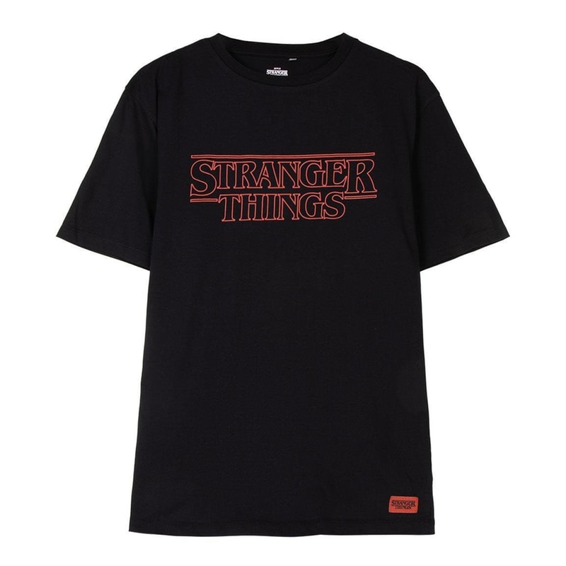 CERDA T-shirt Cerda Stranger Things Red Logo - Μαύρο