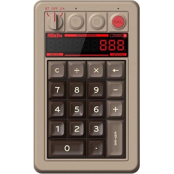 8BitDo Retro 18 Ασύρματο Μηχανικό Πληκτρολόγιο - Λευκό image 0