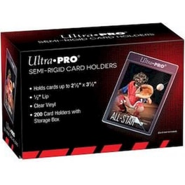 Ultra Pro 1/2" Lip Semi-rigid Card Holders (200ct) For Standard Size Cards