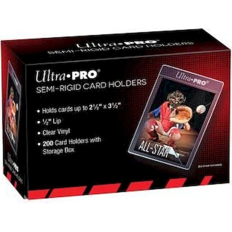 Ultra Pro 1/2 Lip Semi-rigid Card Holders (200ct) For Standard Size Cards