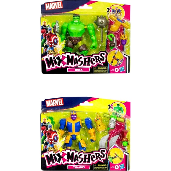 Hasbro Φιγούρα Marvel Avengers Hulk/ Thanos MixMashers Deluxe 1 Τμχ - Τυχαία Επιλογή Σχεδίου (F9266) image 0
