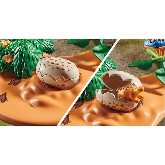 PLAYMOBIL® Dinos Φωλιά στεγόσαυρου και κλέφτης αυγών (71526) image 3