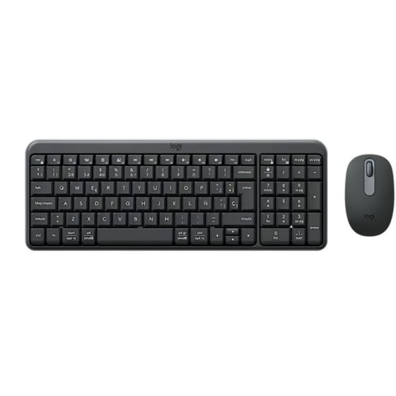 Logitech MK250 Ασύρματο Bluetooth Μηχανικό Πληκτρολόγιο Μαύρο (US) image 0