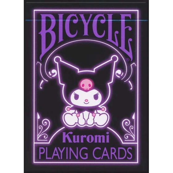 Τράπουλα Bicycle - Kuromi Black, Pink and Purple image 0