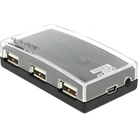 Delock 61393 USB Hub 4-Port USB 2.0 συμβατό με USB-A image 0