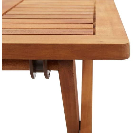 Τραπέζι Εξωτερικού Χώρου Πτυσσόμενο VidaXL από Ξύλο 40x40x40 cm - Καφέ image 3