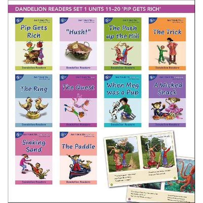 Phonic Books Dandelion Readers Set 1 Units 11-20