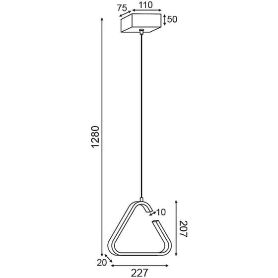 Φωτιστικό Οροφής Led Aca Euclid2 V29ledp23bk Μεταλλικό - Μαύρο image 1