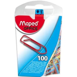 Συνδετήρες Χρωματιστοί Maped 25mm Διάφορα Χρώματα (100 Τεμάχια)