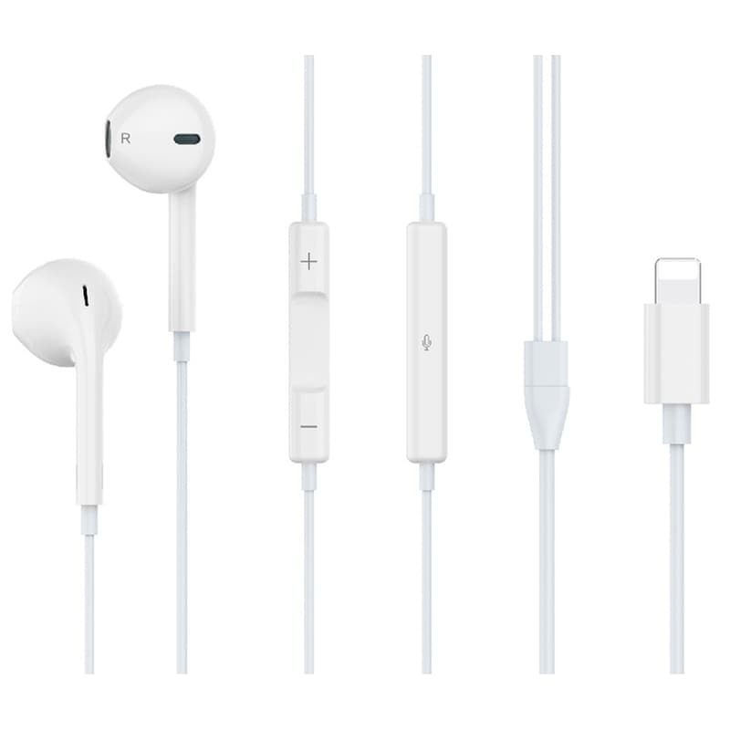 CELEBRAT Ακουστικά Handsfree Celebrat G17 Lightning - Λευκά