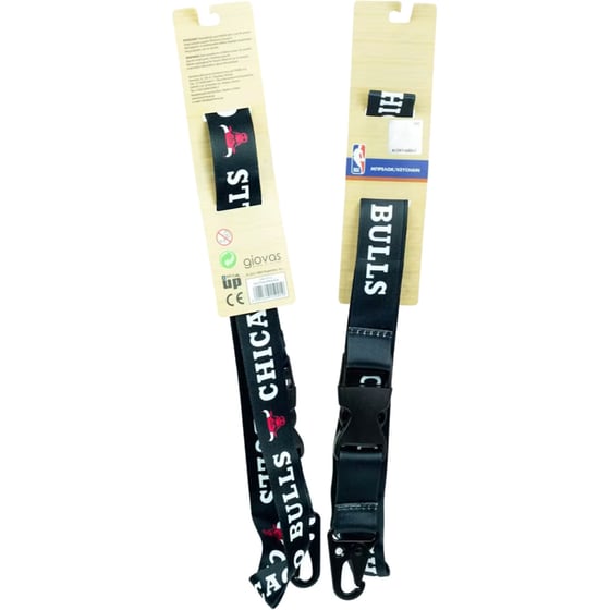 Μπρελόκ Long Lanyard  NBA Chicago Bulls Μαύρο image 0