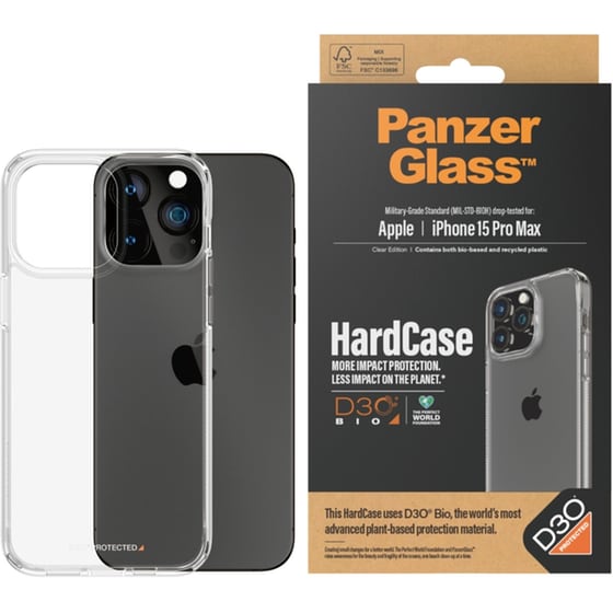 Θήκη Apple iPhone 15 Pro Max - PanzerGlass Hardcase with D30 - Διάφανο image 2