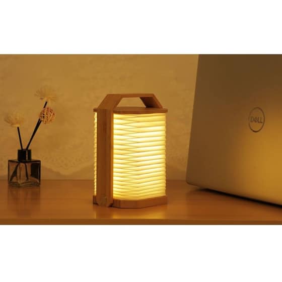 Φωτιστικό&nbsp;Γραφείου&nbsp;Gingko Smart&nbsp;Origami&nbsp;Natural Bamboo image 1