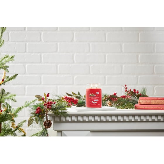 Χριστουγεννιάτικο Διακοσμητικό Κερί Christmas Eve 9.3x15.7cm - Κόκκινο image 1