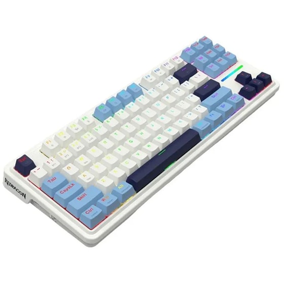 Redragon Antonium Pro Leopard Gaming Μηχανικό Ασύρματο Bluetooth Πληκτρολόγιο RGB Λευκό (US) image 1