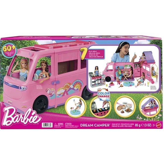 Barbie Dream Camper Playset Mattel with Color-Change Feature image 0