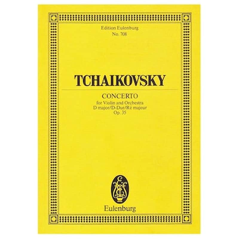 EDITIONS EULENBURG Tchaikovsky - Violin Concerto In D Major Op.35 [pocket Score]