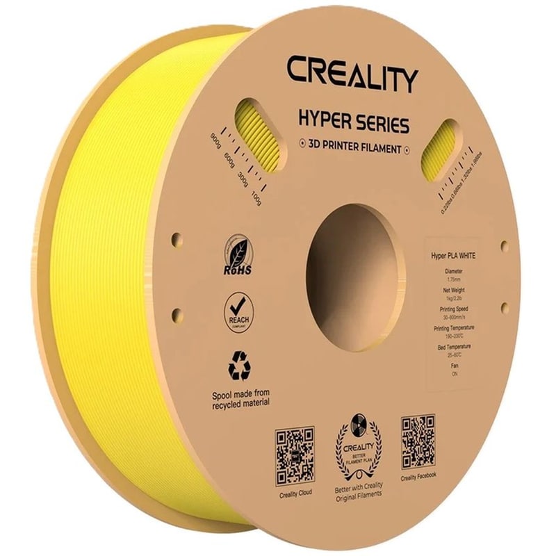 CREALITY Νήμα 3D Εκτυπωτή HYPER PLA 1kg 1.75mm - Κίτρινο