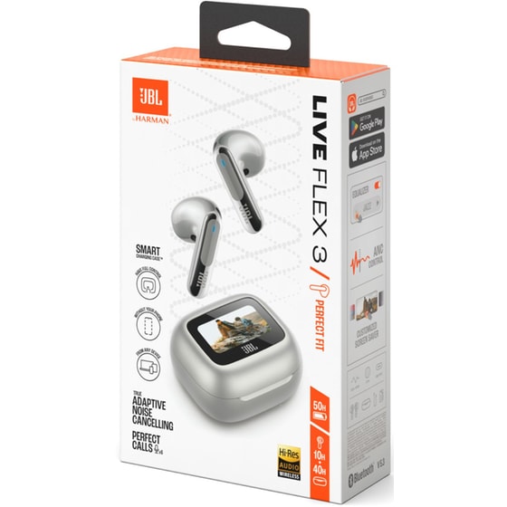 Ακουστικά Bluetooth JBL Live Flex 3 ANC - Ασημί image 9