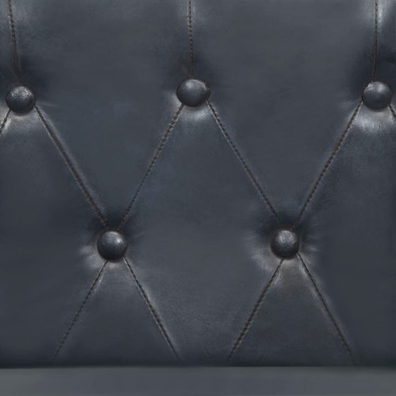 Πολυθρόνα VidaXL από Δέρμα - Γκρι image 4