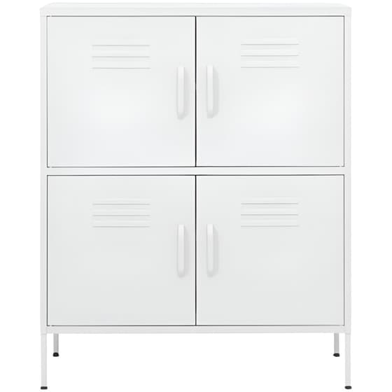 Ντουλάπι Γραφείου VidaXL από Ατσάλι 80x35x101.5 cm - Λευκό image 2
