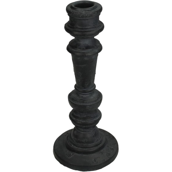 Κηροπήγιο ArteLibre Μαύρο Polyresin 8.5 x 8.5 x 20 cm image 0