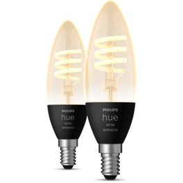 Έξυπνη Λάμπα Philips Hue Candle E14 2 Τμχ - Ρυθμιζόμενο Λευκό