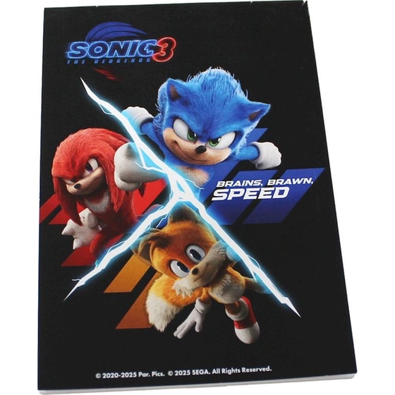 Σχολικό Σετ Γραφής με Σημειωματάριο Gim Sonic the Hedgehog 3 image 1