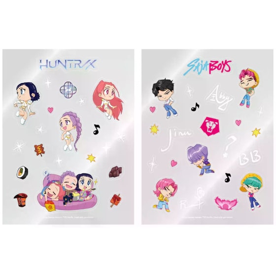 Kpop Demon Hunters - Official Light Stick Decoration Sticker Pack image 0