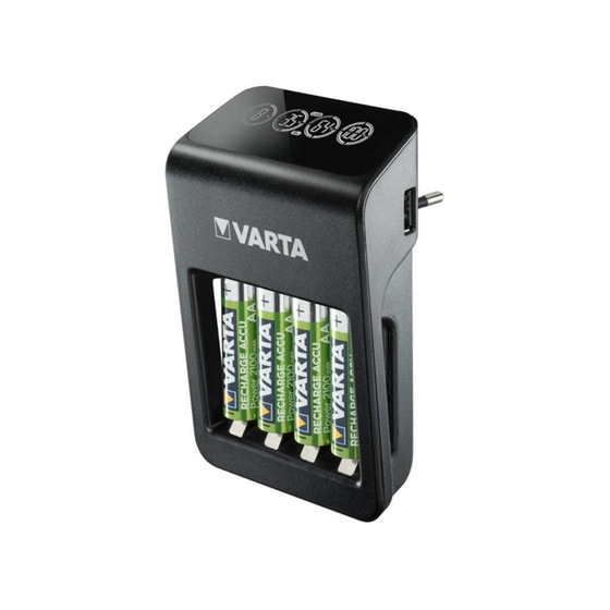 VARTA LCD Plug Charger 4x2100 mAh image 1