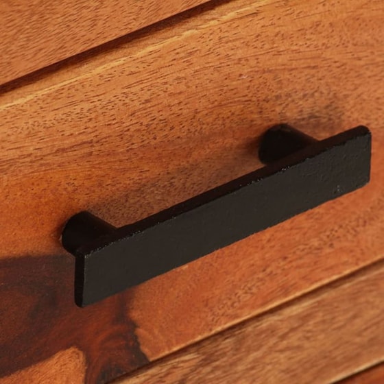 Έπιπλο Τηλεόρασης VidaXL Μασίφ Ξύλο 110x30x40cm - Καφέ image 5