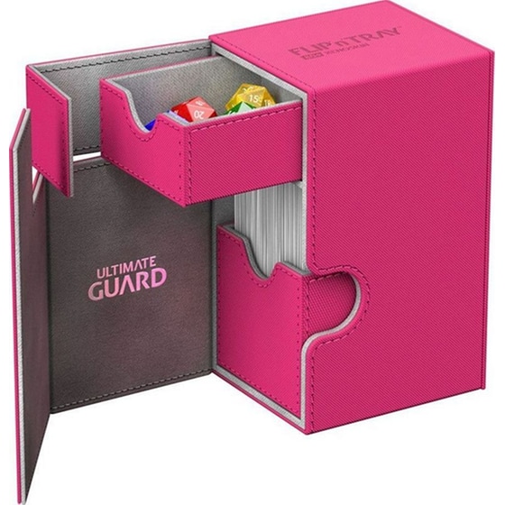 Ultimate Guard Flip´n´tray Deck Case 80+ Standard Size Xenoskin Pink image 2