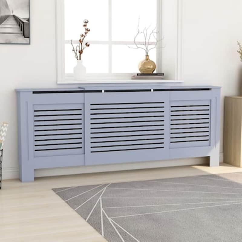 VIDAXL Vidaxl Κάλυμμα Καλοριφέρ Γκρι 205 Εκ. Από Mdf
