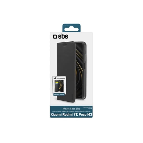 Θήκη Xiaomi Redmi 9T/Poco M3 - SBS Custodia Book Wallet Lite - Μαύρο image 1