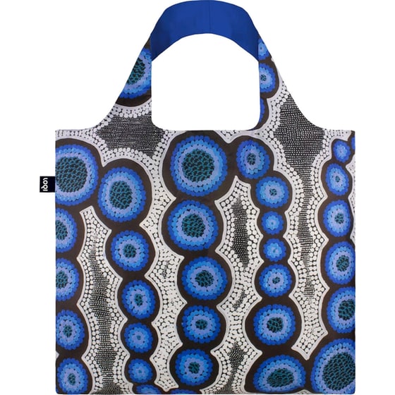 Τσάντα Χειρός/ Ώμου Shopper Loqi Kirsten Nangala Egan Water Dreaming Blue από Ανακυκλωμένα Υλικά image 1