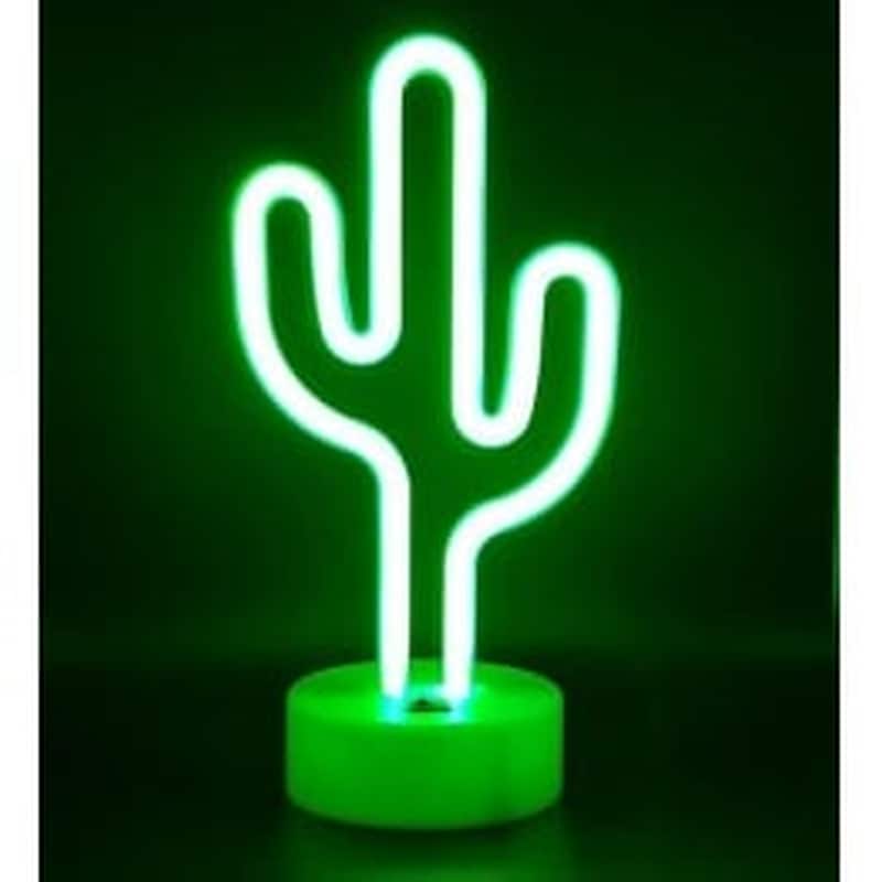 Διακοσμητικό Φωτιστικό Κάκτος 27x10x19 cm - Πράσινο OEM