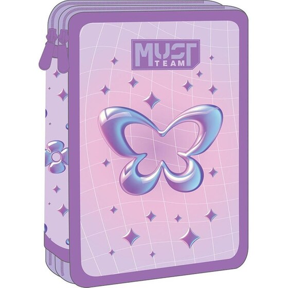 Κασετίνα Διπλή Γεμάτη Must Team Butterfly image 0