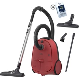 AEG Clean 6000 AB61C3CR 750 W με Σακούλα 3.5 L Κόκκινη Ηλεκτρική Σκούπα