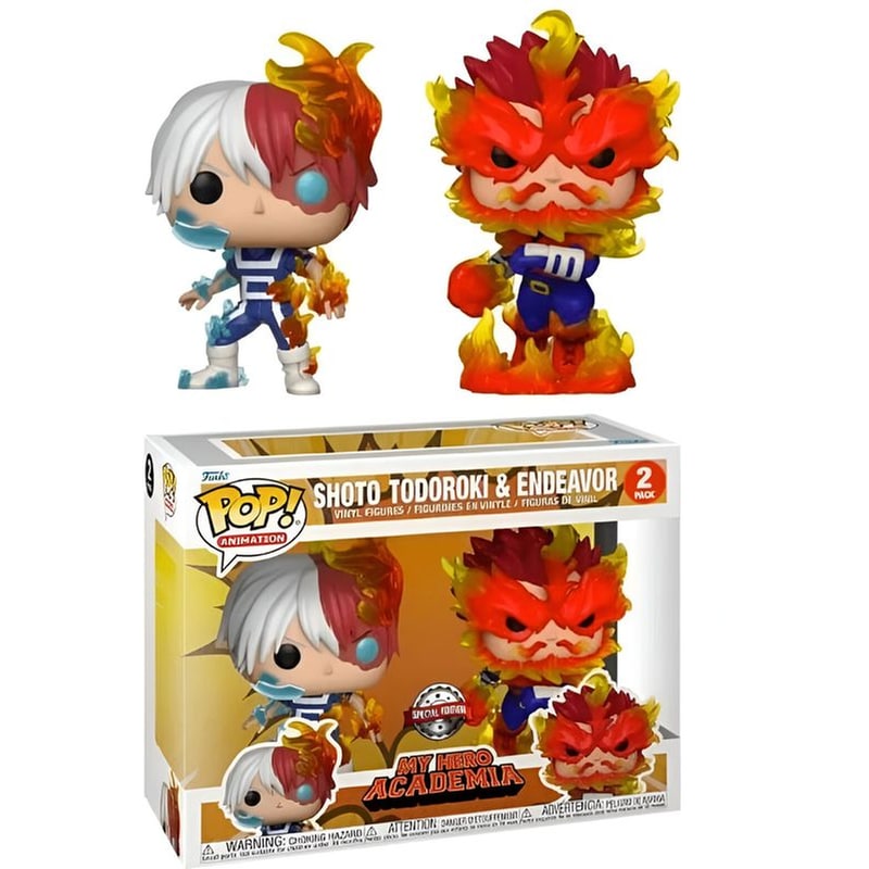 Funko Pop! Animation - My Hero Academia - Shoto Todoroki, Endeavor 2-Pack