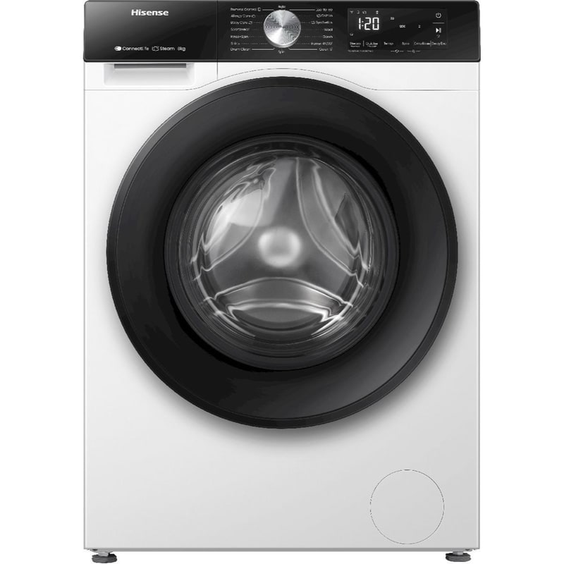 HISENSE WF3S8043BW3 8 kg 1400 Στροφές Λευκό Πλυντήριο Ρούχων