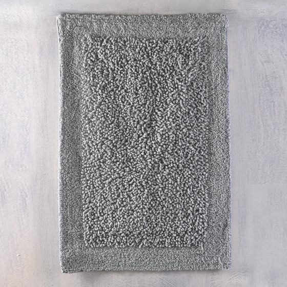 Πατάκι Μπάνιου Rythmos Home Rimmon Ορθογώνιο Βαμβακερό 60x90 cm - Γκρι image 1