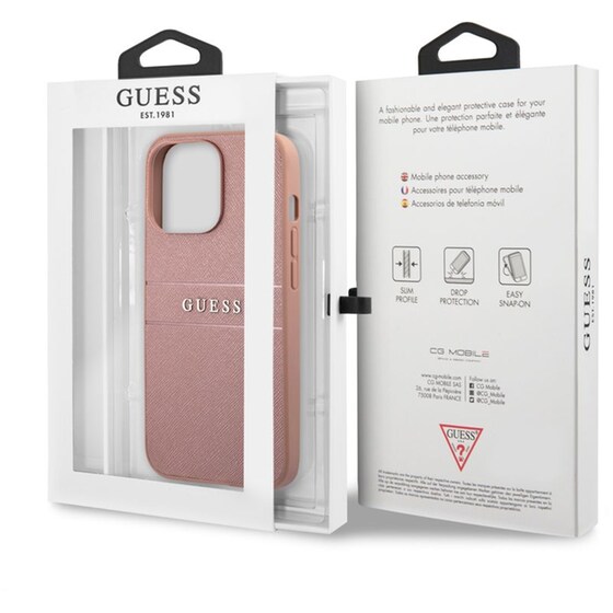 Θήκη Apple iPhone 13 Pro - Guess Saffiano Hard Case - Ροζ image 7