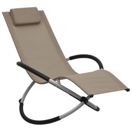 Ξαπλώστρα Παιδική VidaXL Ατσάλινη 121x60.5x59.5 cm - Taupe