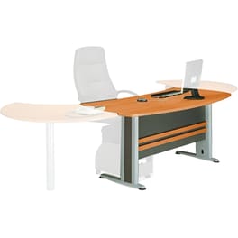 Γραφείο Υπολογιστή Woodwell C8928 από Μελαμίνη 180x80cm - Κερασί/Γκρι