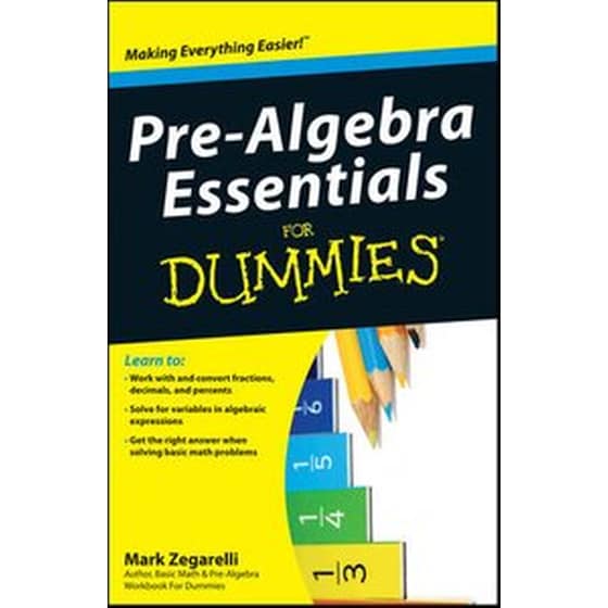 Pre-Algebra Essentials For Dummies image 0