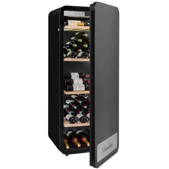 LA SOMMELIERE APOGEE150 για 147 Μπουκάλια με Κλείδωμα και LED φωτισμό Μαύρο Συντηρητής Κρασιών image 2