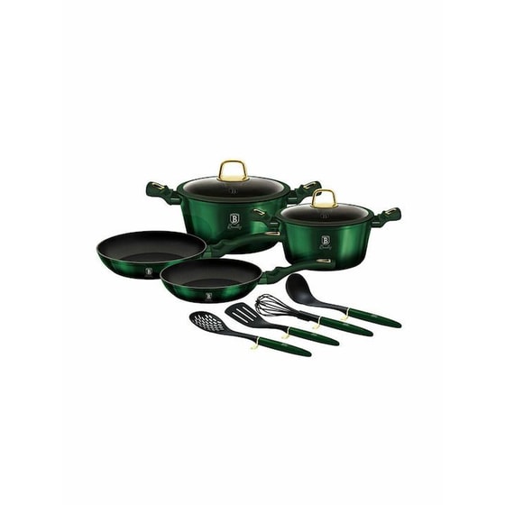 Σετ Μαγειρικά Σκεύη BERLINGER BH-7039 10 τμχ Πράσινο image 0